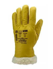 6 Paia - Guanti Da Lavoro Coverguard In Pelle Eurowinter MO2490 Antifreddo