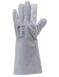 12 Paia - Guanti Da Lavoro Coverguard In Pelle Euroweld MO2524 Saldatore