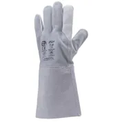 12 Paia - Guanti Da Lavoro Coverguard In Pelle Euroweld MO2524 Saldatore