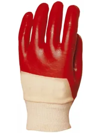 10 Paia - Guanti Da Lavoro Coverguard In PVC Eurostrong MO3420 Rischi Meccanici