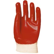 10 Paia - Guanti Da Lavoro Coverguard In PVC Eurostrong MO3420 Rischi Meccanici