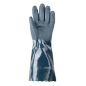 10 Paia - Guanti Da Lavoro Coverguard In PVC Eurochem MO3740 Rischio Chimico