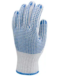 12 Paia - Guanti Da Lavoro Coverguard In Cotone Eurostrong MO4350 Rischi Meccanici