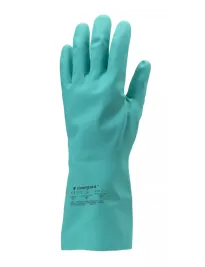 10 Paia - Guanti Da Lavoro Coverguard In Nitrile Eurochem MO5510 Rischio Chimico