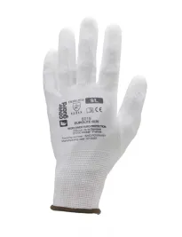 10 Paia - Guanti Da Lavoro Coverguard In Poliuretano Eurolite MO6020 Rischi Meccanici