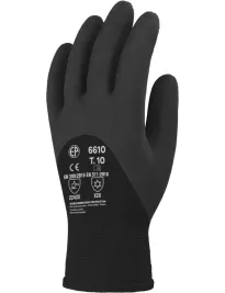 10 Paia - Guanti Da Lavoro Coverguard In Lattice Eurowinter MO6610 Termici
