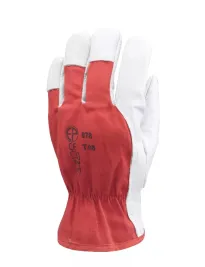 12 Paia - Guanti Da Lavoro Coverguard In Pelle Eurostrong MO880 Rischi Meccanici