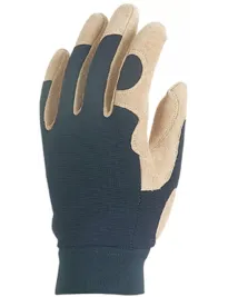 12 Paia - Guanti Da Lavoro Coverguard In Pelle Eurostrong MO910 Rischi Meccanici