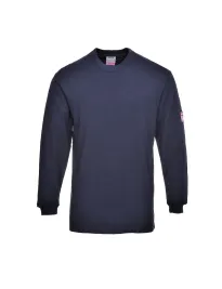 Fuori tutto - T-Shirt maniche lunghe Ignifuga e Antistatica Portwest FR11 Taglia M Colore Blu Navy