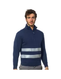 Felpa Da lavoro Alta Visibilità con Zip corta Logica SANZENO1/HV