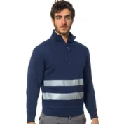 Felpa Da lavoro Alta Visibilità con Zip corta Logica SANZENO1/HV