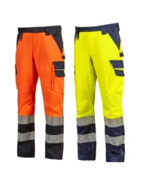 Pantaloni da Lavoro Alta Visibilità Multitasche Stretch U-Power Brillo WHL381