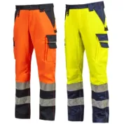 Pantaloni da Lavoro Alta Visibilità Multitasche Stretch U-Power Brillo WHL381