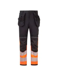 Pantaloni da Lavoro Portwest Alta Visibilità FR452 Multitasche Antistatico Ignifugo Stretch
