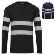 Maglia da Lavoro Portwest FR732 Alta Visibilità Manica Lunga Ignifuga