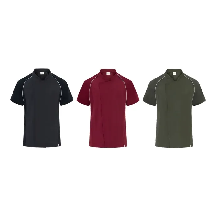 Fuori tutto - Giacca Giblor's Coreana Ristorazione Javier 25P08G430 Cuoco Manica Corta Benessere Taglia XL Colore Bordeaux