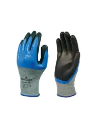 10 Paia - Guanti Showa rivestito in Nitrile Antitaglio S-TEX 376