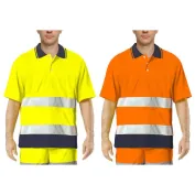 Polo Da Lavoro Alta Visibilità Issa Line Bicolor Hi Vis 8584N