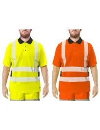 Polo Da Lavoro Alta Visibilità Issa Line Lumivert Hi Vis 8191