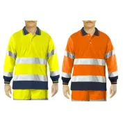 Polo Da Lavoro Alta Visibilità Issa Line Bicolor Hi Vis 8587N