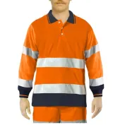 Polo Da Lavoro Alta Visibilità Issa Line Bicolor Hi Vis 8587N