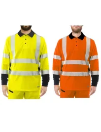 Polo Da Lavoro Alta Visibilità Issa Line Raylong Hi Vis 8195