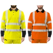Polo Da Lavoro Alta Visibilità Issa Line Raylong Hi Vis 8195