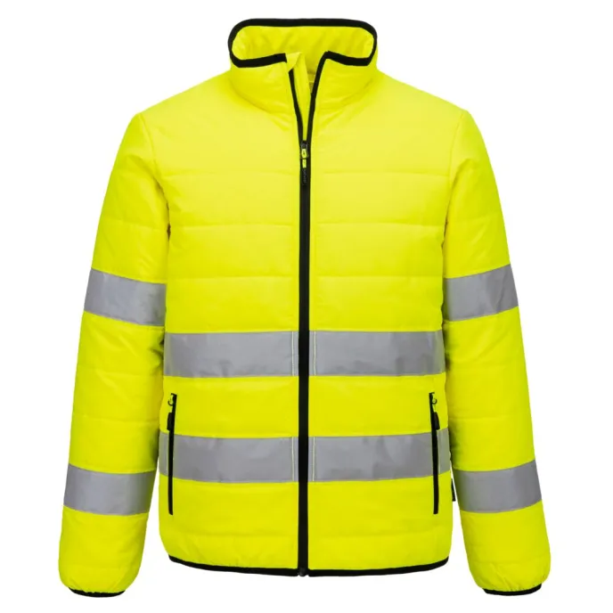 Fuori tutto - Giacca da Lavoro Portwest Alta Visibilità Baffle Hi-Vis S617 Impermeabile Taglia XL Colore Giallo Nero