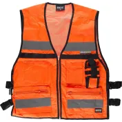 GILET Da lavoro Combi ALTA VISIBILITA'  - Disponibile in 5 Colori - ARANCIO
