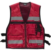 GILET Da lavoro Combi ALTA VISIBILITA'  - Disponibile in 5 Colori - ROSSO