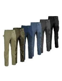 Fuori tutto - Pantaloni da Lavoro Multitasche Cofra Kalamata 100% Cotone V477-0-00 Taglia 50 Colore Corda