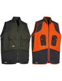 Fuori tutto - Gilet da Lavoro Multitasche Impermeabile Cofra Wulfem V324-0 Taglia L Colore Fango nero