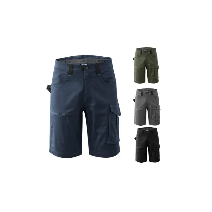 Fuori tutto - Bermuda da Lavoro Rossini R-Evolution A00790 Stretch Multitasche Taglia M Colore Nero
