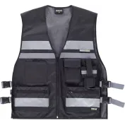 GILET Da lavoro Combi ALTA VISIBILITA' WorkTeam - Nero con bande