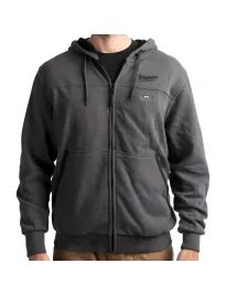Felpa da Lavoro Milwaukee Zip Lunga con Cappuccio Riscaldata Multitasche M12 4933464354