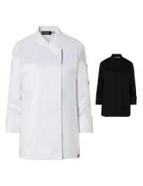 Giacca da Cuoco Molinel Reko 10873253001 Chef Cucina Maniche Lunghe Stretch Donna