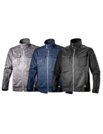 Fuori tutto - Giacca da lavoro Diadora Multitasche con collo alla coreana Jacket Poly II 702.172117 Taglia XL Colore Blu Scuro