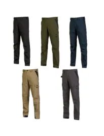 Fuori tutto - Pantaloni da Lavoro Multitasche Stretch U-Power Fresco WST420 Taglia 3XL Colore Desert Sand