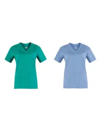 Fuori tutto - Casacca da Lavoro Milena da donna 100% cotone Giblor's 20P03K196 Taglia S Colore Verde