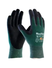 12 Paia - Guanti da Lavoro ATG Maxiflex Cut 42-8743 Rivestito in Nitrile Touchscreen