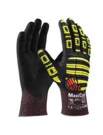 12 Paia - Guanti da Lavoro ATG Maxiflex Cut Ultra 52-6745FI Rivestito in Nitrile Touchscreen