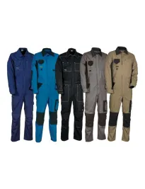 Fuori tutto - Tuta da Lavoro Multitasche Cofra Marseilles 100% Cotone Canvas V056-0-01  Taglia 48 colore corda nero