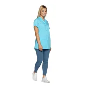 Fuori tutto - Casacca da donna a maniche corte Siggi Coraline - 28CS1882/00 Taglia L Colore Azzurro