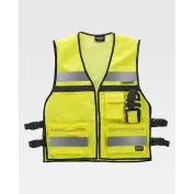 Gilet da Lavoro Alta Visibilità Regolazioni Laterali C3601 - Workteam