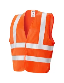 Gilet da Lavoro Neri ad alta visibilità Mesh 422056
