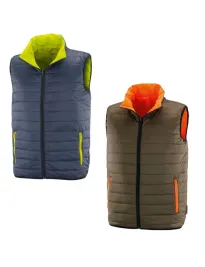 Gilet da Lavoro Neri reversibile ad alta visibilità imbottito Capua 423070