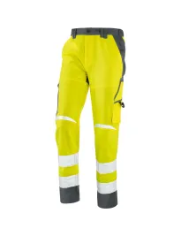 Pantaloni da Lavoro Neri alta visibilità Multitasche 436347