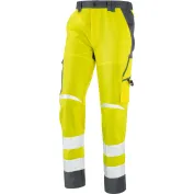 Pantaloni da Lavoro Neri alta visibilità Multitasche 436347