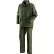 Completo da Lavoro Neri Antipioggia Giacca e Pantaloni Victoria 461050