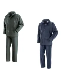 Completo da Lavoro Neri Giacca e Pantalone Impermeabile Iguazu' 461062